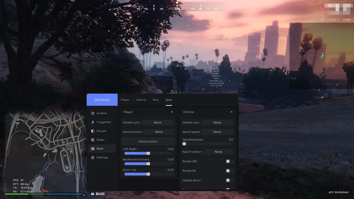 0xCheats Majestic RP — GTA 5 screenshot 2